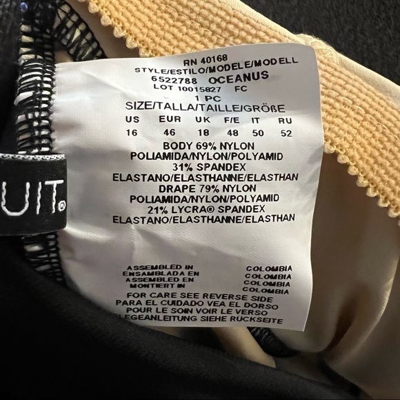 Miraclesuit Oceanus Delphine Blue Animal Print One Piece Swimsuit - Picture 11 of 12